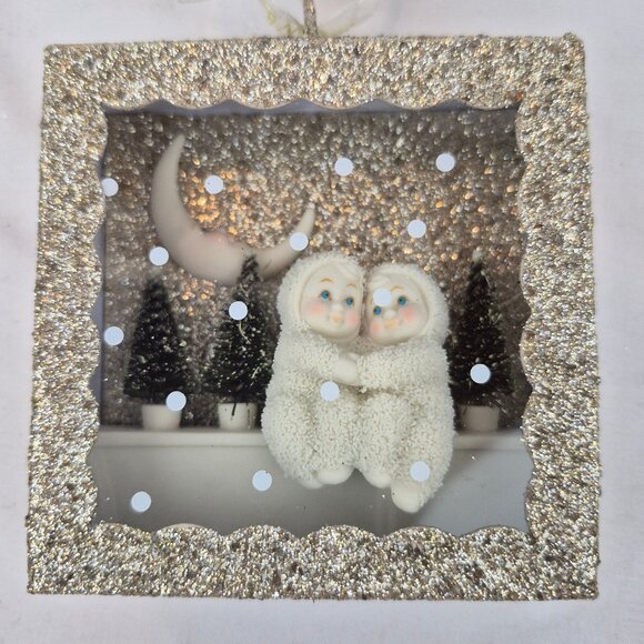 Dept 56 Snow Babies Dream Glitter Shadow Box Ornament - Picture 2 of 16